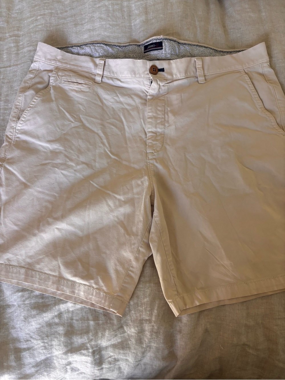 johnnie-O Classic Flat Front Shorts - Light Tan